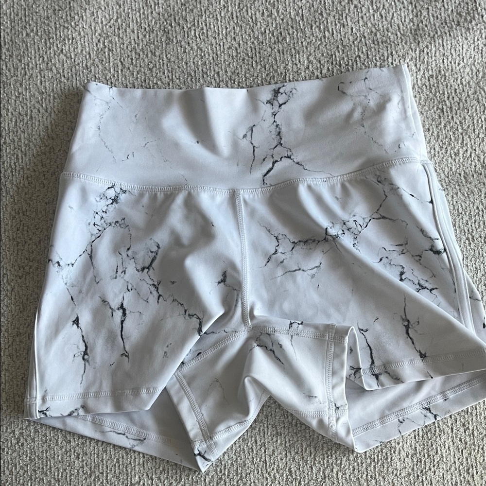 Burn Bunny Collection Marble Print Biker Shorts | Women’s Medium